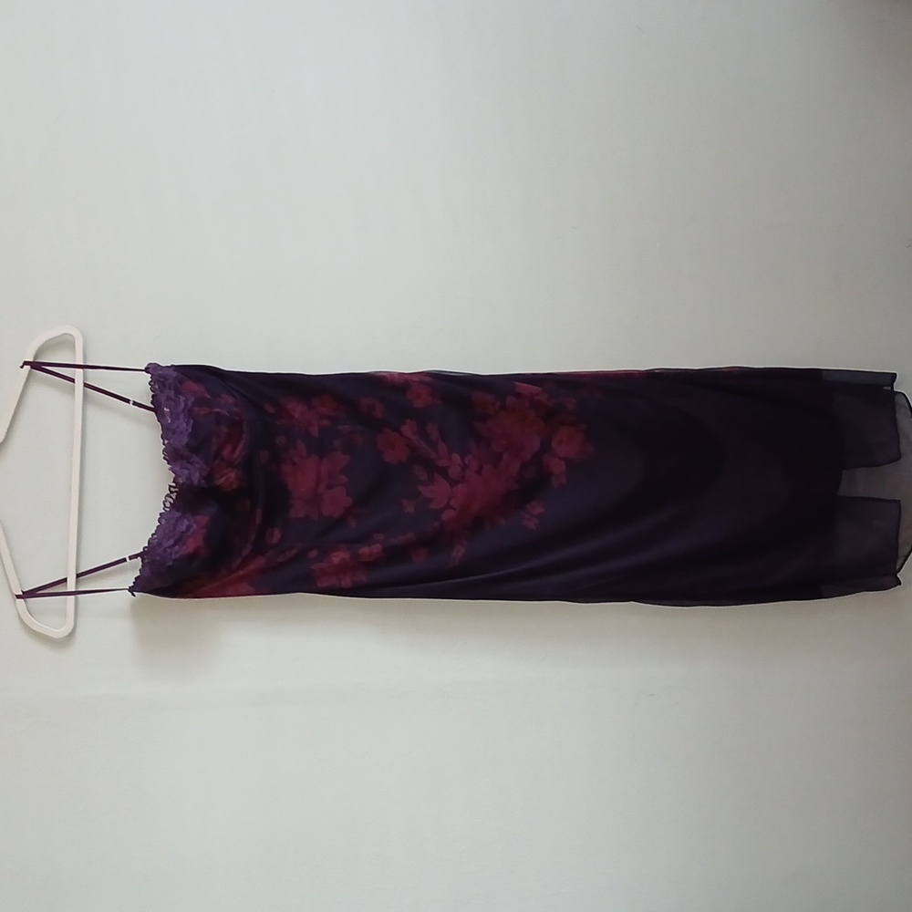 House Of CB Aiza Grape Floral Print Maxi Dress Size L+ - Picture 7 of 16